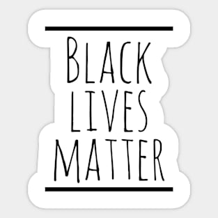 Black lives matter Sticker